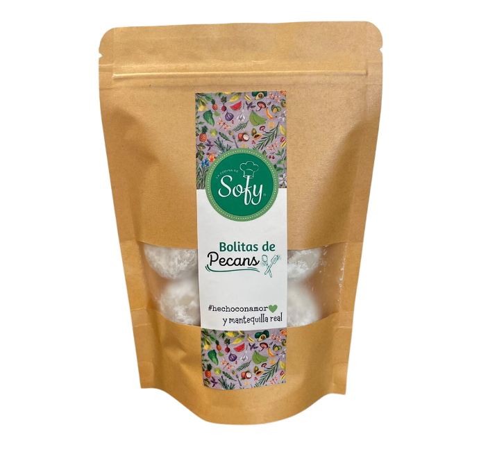 Bolitas de pecans con azúcar