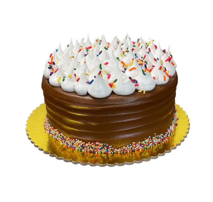 Cake de choco vainilla con manjar y malva 7" 