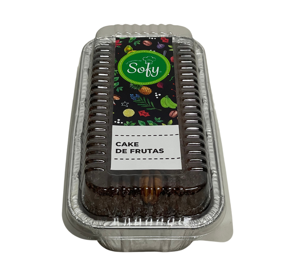 Cake de frutas rectangular mediano
