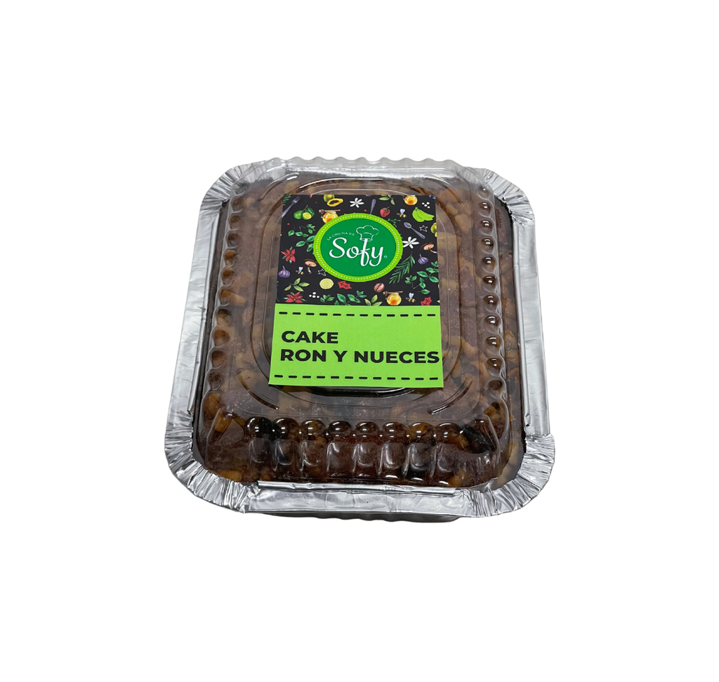 Cake de ron y nueces rectangular chico