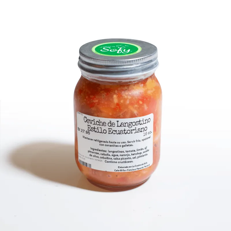 [025317] Ceviche de langostinos estilo ecuatoriano 16 oz.
