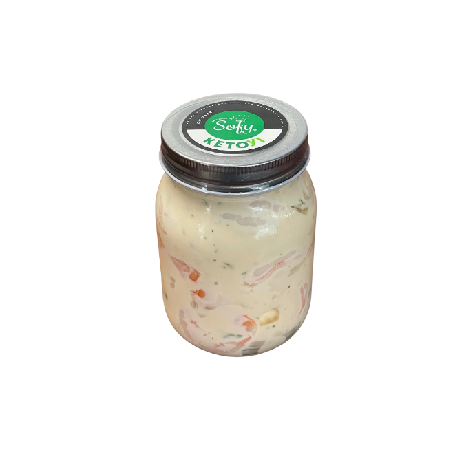 Coctel de langostinos con mayo de ajos rostizados y cilantro 16 oz.