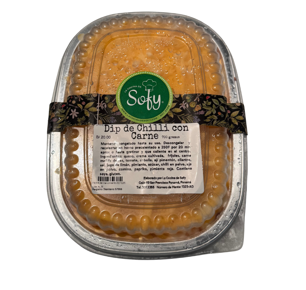 Dip de chilli con carne 700 g. / 1/4 gal.