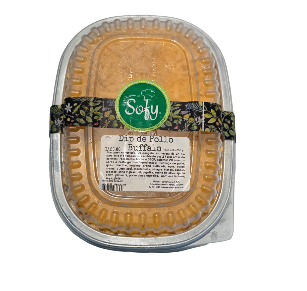 Dip de pollo buffalo congelado 1/4 gal. / 630 g.