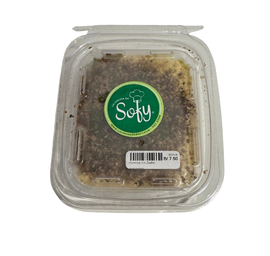 Hummus con zaatar 8 oz.