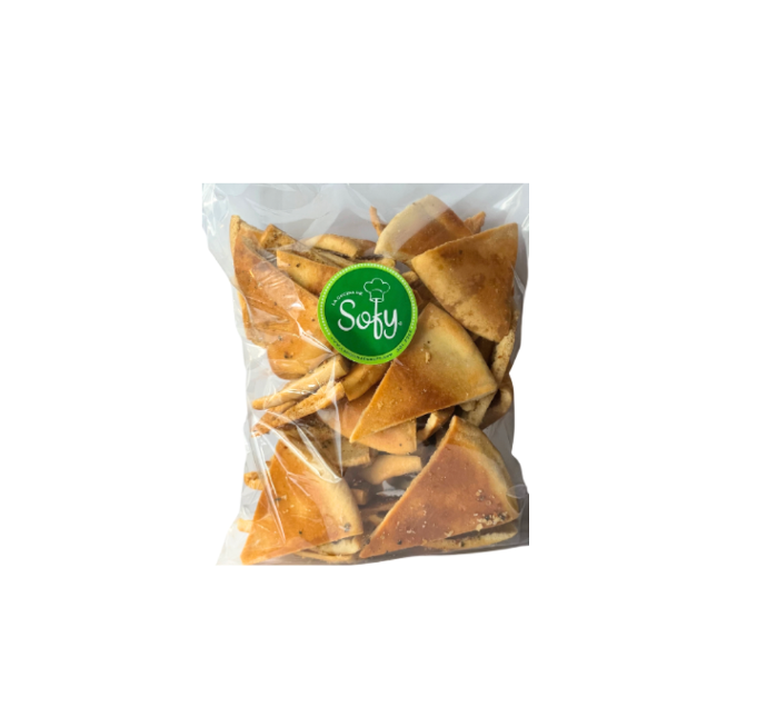 {'en_US': 'Pita chips con ajo y especias 230 g.'}