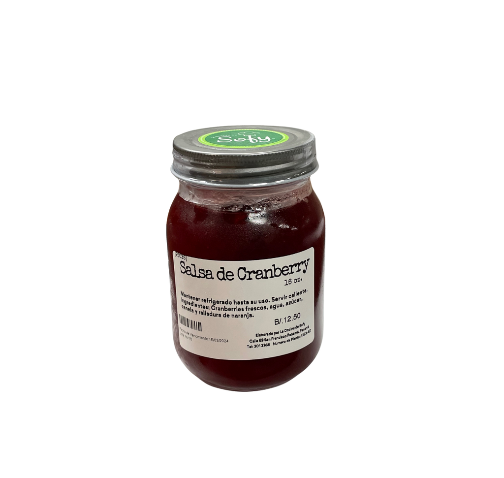 Salsa de cranberry 16 oz.