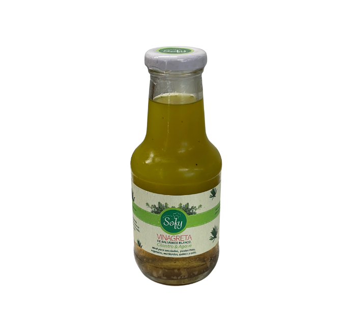 Vinagreta de balsámico blanco, cilantro y agave