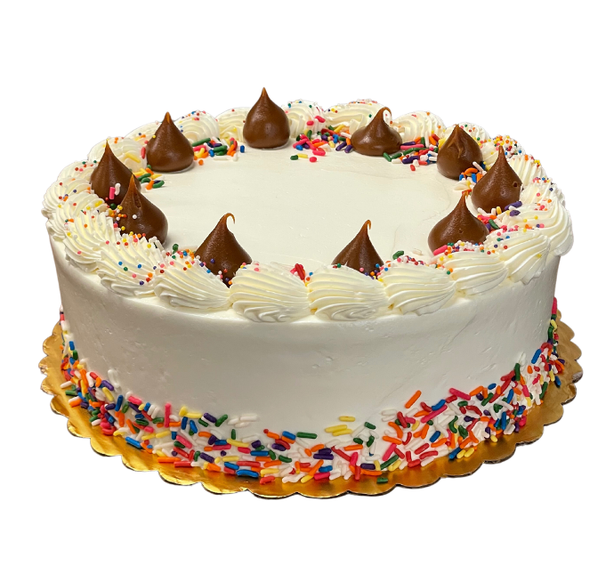 Yellow cake con manjar y buttercream vainilla 9"