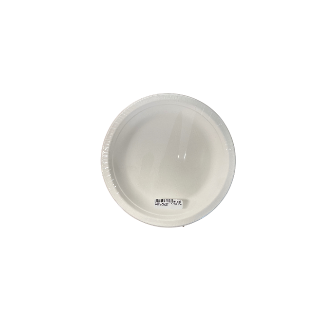 Plato cartón 7" blanco biodegradable 30 uds.