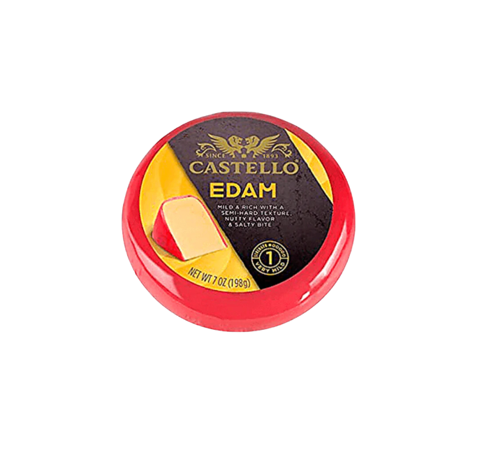 Queso edam rueda castello 198 g.