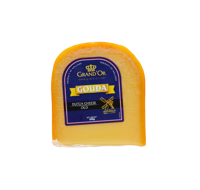 Queso gouda añejo grandor 200 g.