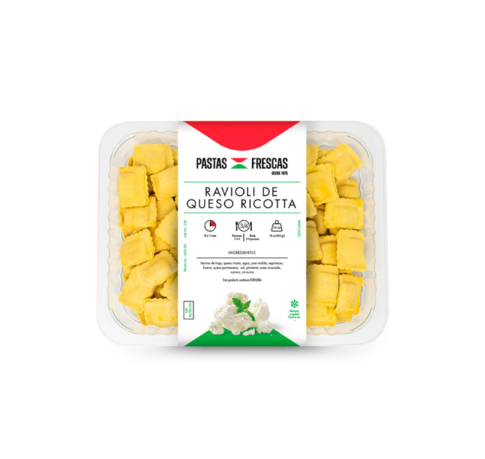 Ravioli de queso ricotta