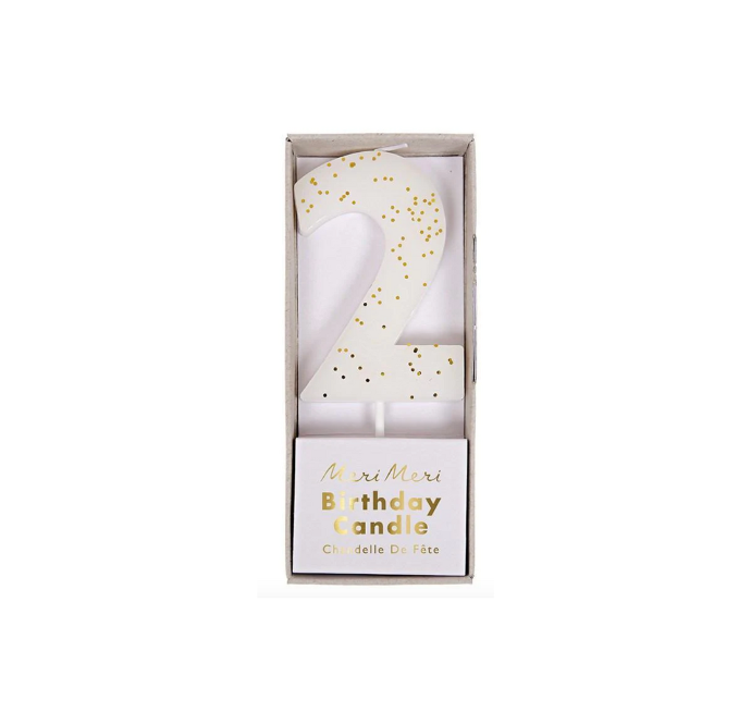 Vela #2 white Meri Meri