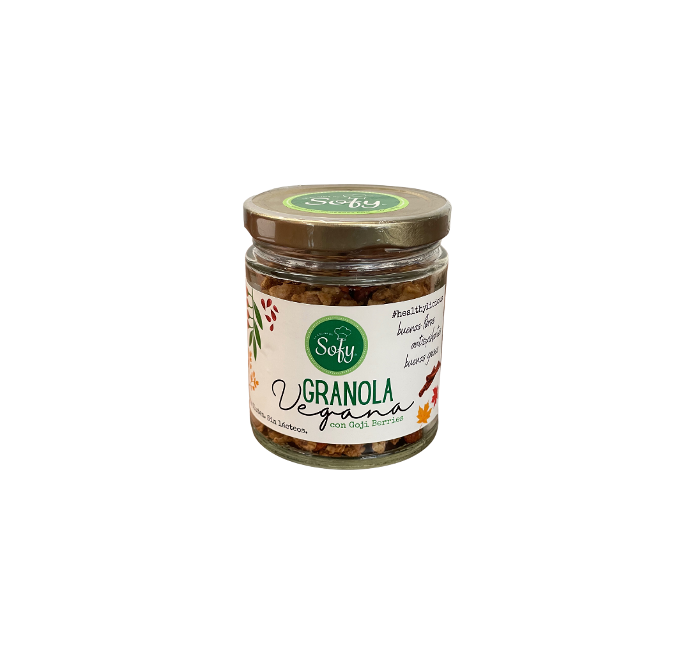 Granola vegana con goji berries 100 g.