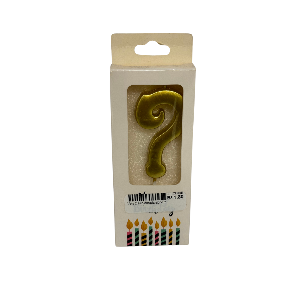 Vela 2" dorada signo ?