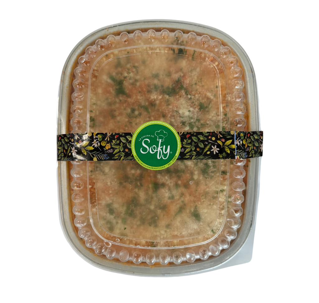 Tortellinis de queso y espinaca en salsa rosada con chorizo italiano 1.450 kg