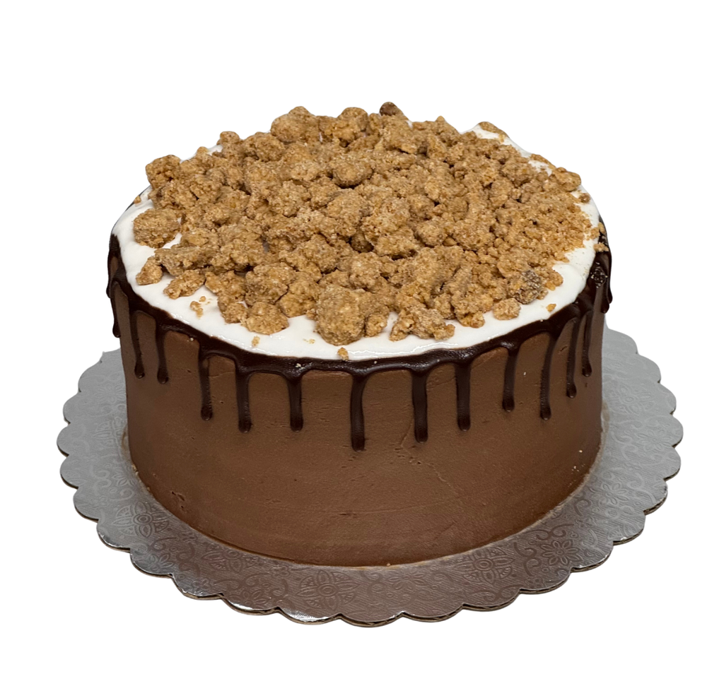 Cake de chocolate s'mores 7"