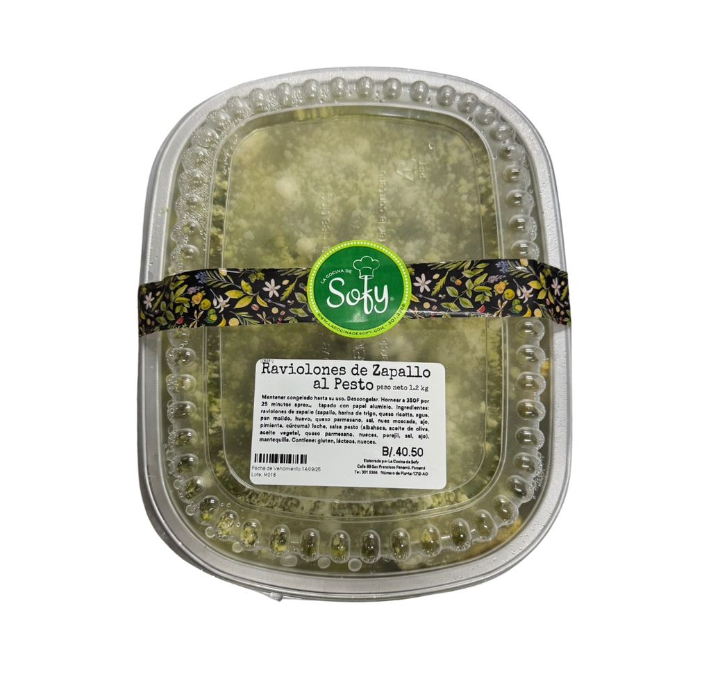 Raviolones de Zapallo al Pesto 1.2 kg