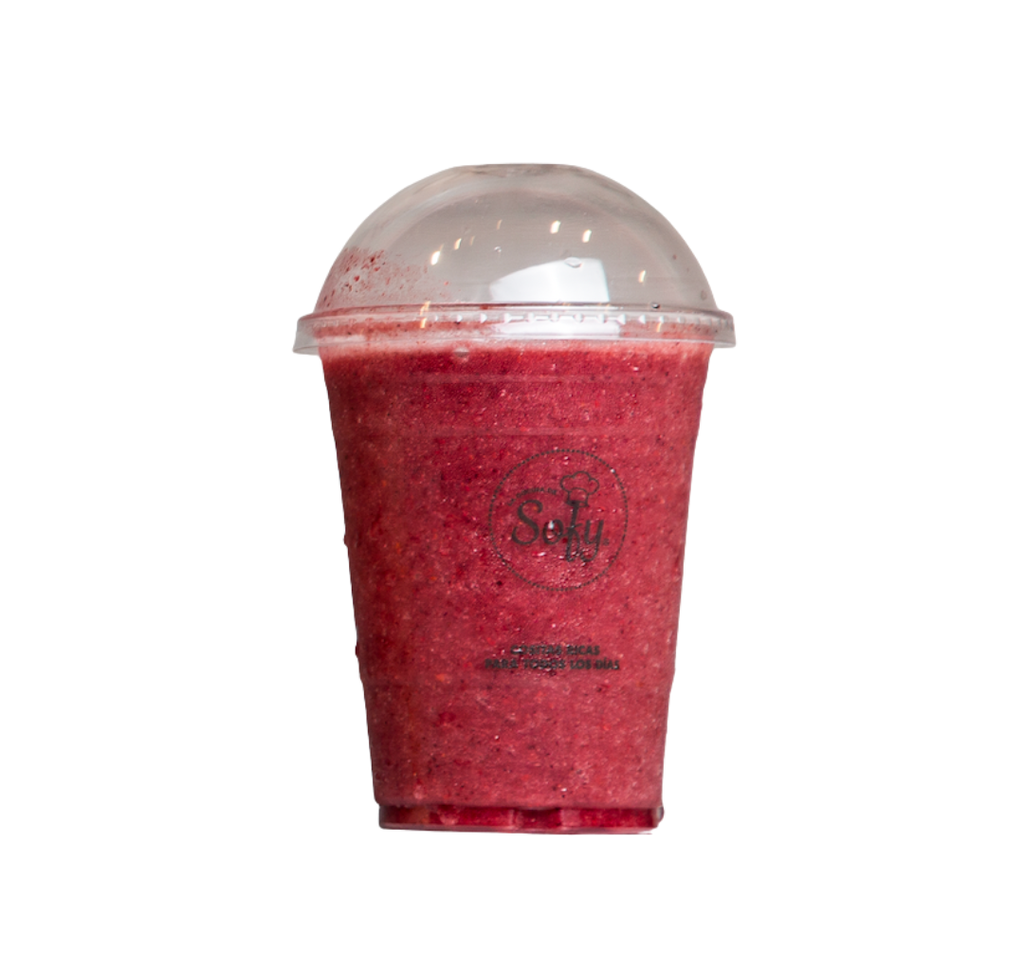 Licuado de frutos rojos