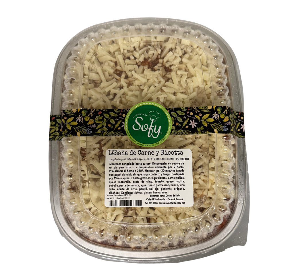 {'en_US': 'Lasagna de carne y ricotta 1.320 kg'}