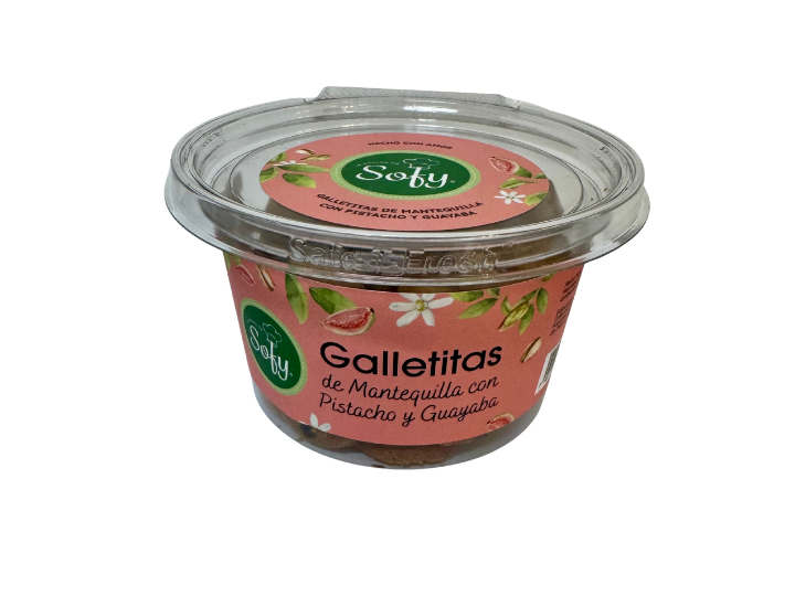 Galletitas de Mantequilla con Pistacho y Guayaba 160 g.