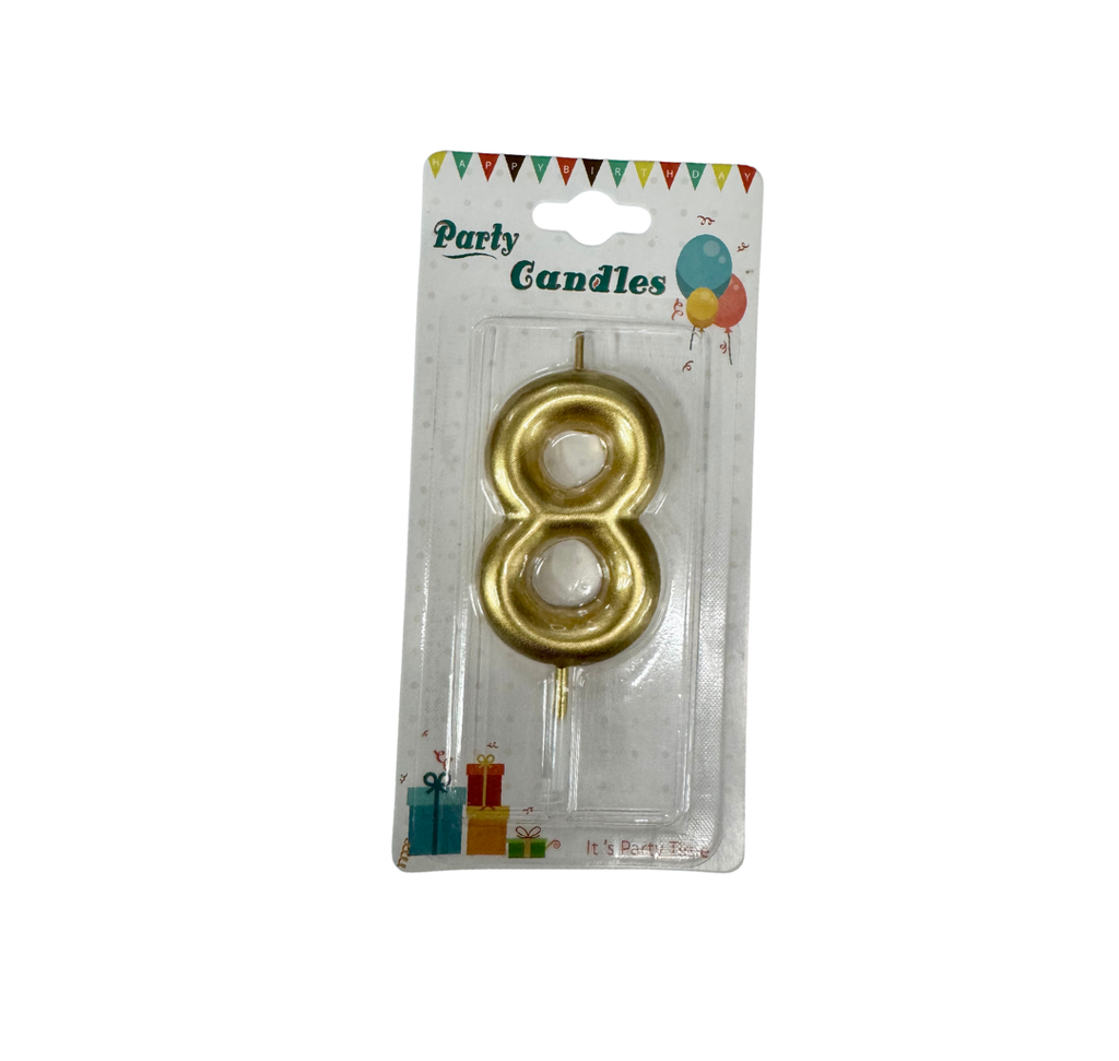 {'en_US': 'Vela 3.54" dorada #8'}