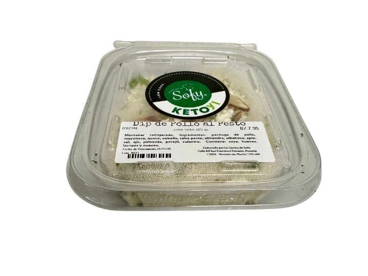 Dip de pollo al pesto 8 oz. / 220 g.