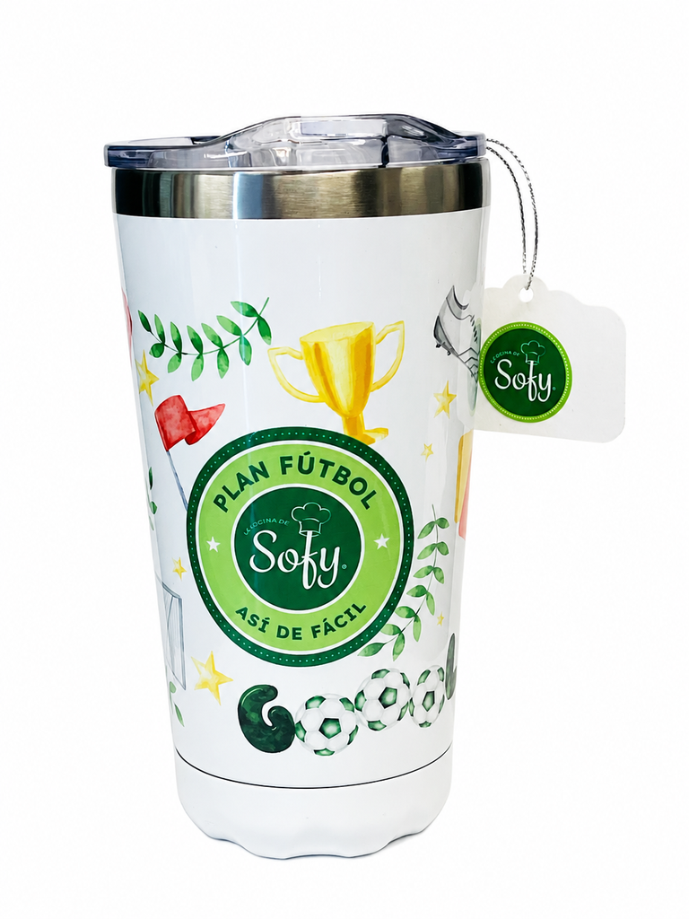 Vaso térmico plan fútbol