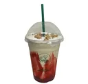 Batido de Cheesecake con Fresas con Crumble de Graham