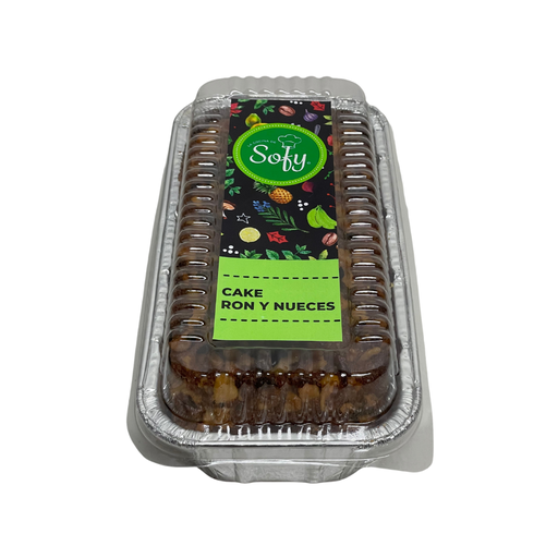 [024731] Cake de ron y nueces rectangular mediano