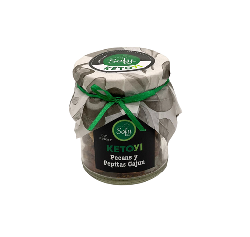 [025474] Ketoyi pecans y pepitas de marañón cajún 108 g.  