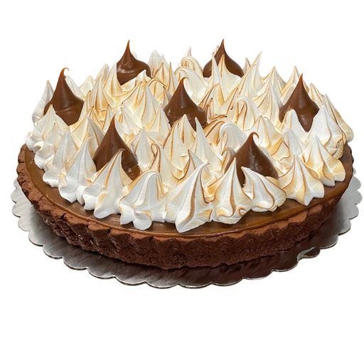 [024576] Torta de brownie con dulce de leche y malva 9"                        