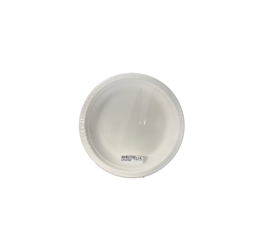 [025170] Plato cartón 7" blanco biodegradable 30 uds.