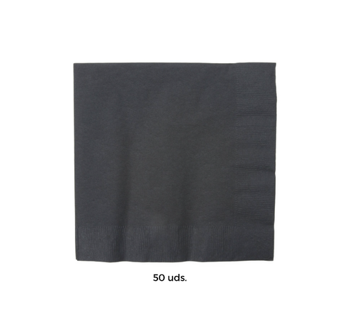 [025144] Servilletas chicas negras 50 uds.