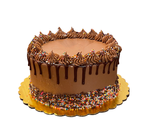 [025657] Yellow cake con buttercream de nutella 7"