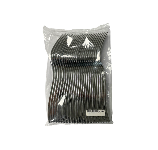 [025663] Tenedor plateado pulido 24 uds.