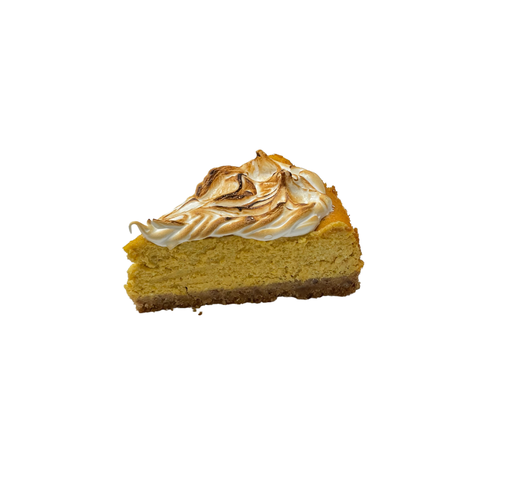 [025377] cheesecake de zapallo con crust de pecans y malva porción