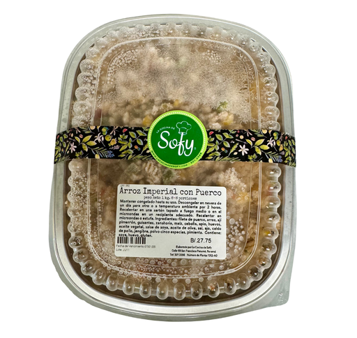 [026136] Arroz imperial con puerco y vegetales estilo oriental 1 kg.