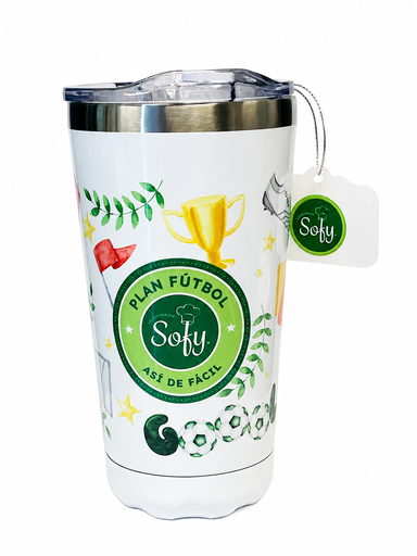 [165-0410] Vaso térmico plan fútbol